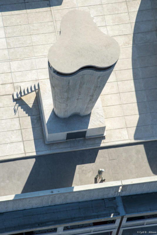 Photo aérienne drone Le Corbusier Architecture