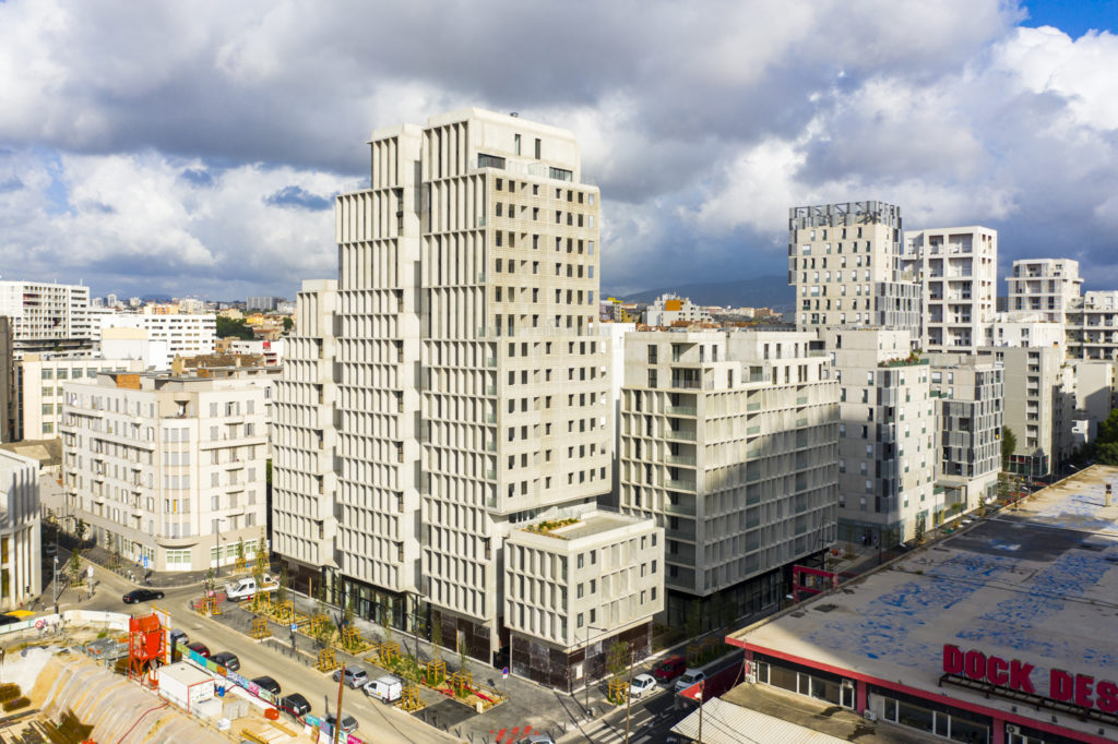 Photographie aérienne d'architecture par drone à Marseille