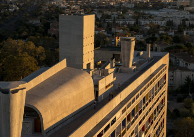 Marseille, Le Corbusier, Cité Radieuse, drone