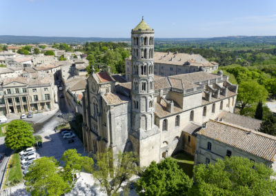 Photographie aérienne drone Uzes Provence