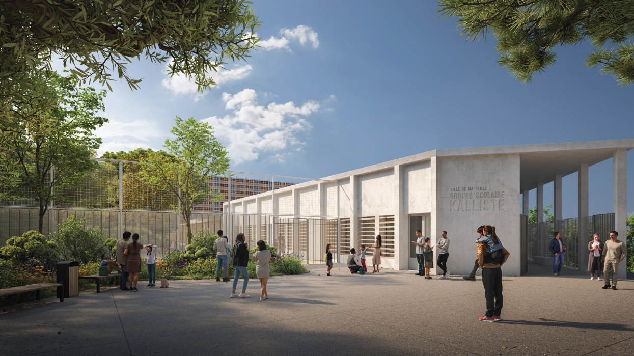 Perspective — École Parc Kalliste, Marseille
